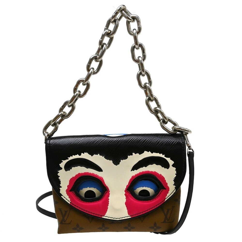 Louis Vuitton Pochette Kabuki Printed Epi Leather and Reverse Monogram Canvas